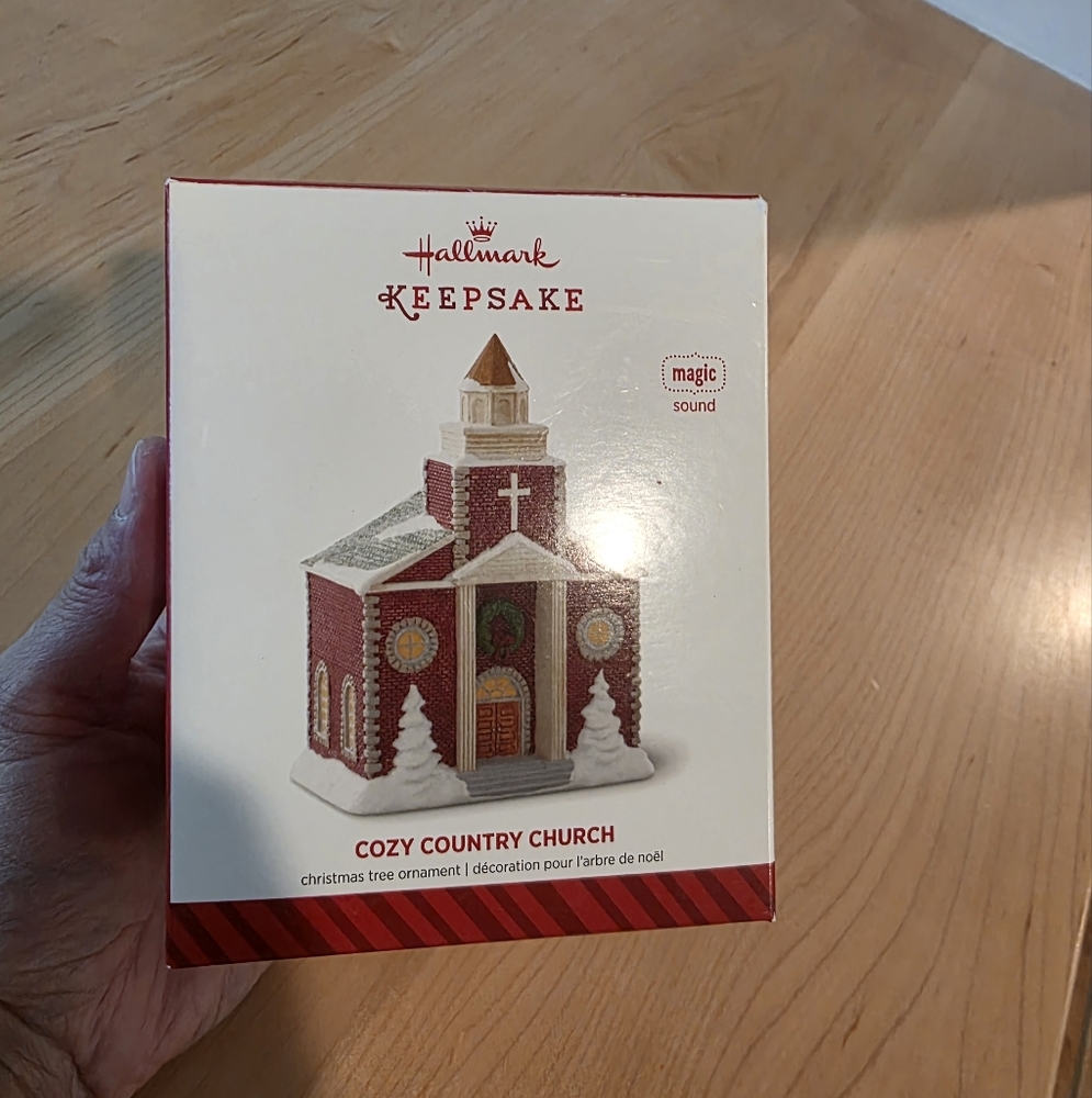 Hallmark Keepsake Ornament Cozy Country Church 2014